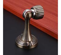 Door Stop， 2 Pack Magnetic Stop, Stoppers Floor Holder Vintage Retro European Style, with Screw Mount, Antique Metal Catch for Home and Office,Brass(Bronze)