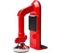 Door Stop Alarm, Door Jammer, Portable Door Lock Burglary Protection Security Device for Home, Hotel Travel and Personal Protection, Adjustable Door Stopper with Alarm 80 dB (Red)