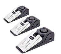 Door Stop Alarm, Door Stopper with 120DB Security Alarm, Floor Wedge Doorstop for Travel Apartment Home House (Pack of 3)