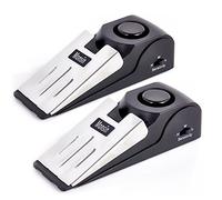 Door Stop Alarm, Door Stopper with 120DB Security Alarm, Floor Wedge Doorstop for Travel Apartment Home House (Pack of 2)