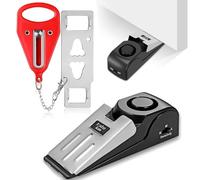 Door Stop Alarm & Portable Door Lock, 120dB Security Alert & Non-Slip Wedge, Adjustable Dual Protection for Home, Hotel, and Travel Safety