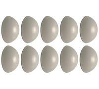 Door Stop Bumpers White Rubber Wall Mounted Guard Self Adhesive 60MM (10)