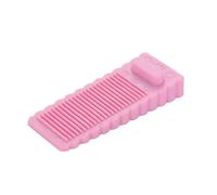 Door Stop Creative PVC Door Stopper Silicone Wedge Doorstop Wall Protectors Home Office Door Rear Retainer Anti-Collision Stop(Pink)