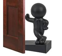 Door Stop - Cute Wedge Rubber Figurine Door Fixing, Draft Proof Bottom Bumper Safety Device for Apartment Office Bedroom Floor Wall Protection
