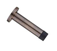 Door Stop - Cylinder Complete with Rose - 80mm - Florentine Bronze