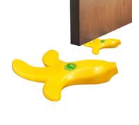 Door Stop Decoration - 15cm Silicone Floor Cartoon Banana Shape Shockproof Block Protective Door Barrier Whimsical Protection