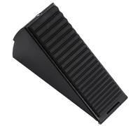 Door Stop Heavy Duty Door Stopper Adjustable Spring Loaded Wedge for Bottom of Tall Non-Slip Stop for Home Office Dodgers(Black)