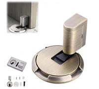 Door Stop Magnetic Door Stoppers, Magnetic Door Catch Door Wedge Door Stopper Indoors, New Adjustable No Drilling Mechanical Floor Doorstop Magnetic Door Catch with Adhesive