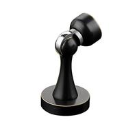 Door Stop， Magnetic Door Stops Stopper Wall Mounted Black, Brass Stoppers for Floor, Brushed Satin Nickel Catches with Screws for Heavy Doors for Kitchen, Bedroom, Garage, 3Pcs(OneSize)