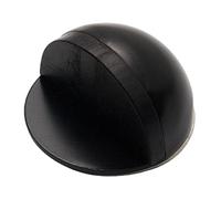 Door Stop Nice Cushioning Effect Practical Punch-Free Door Stopper Stainless Steel Door Bumper for Hotel(D)