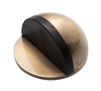 Door Stop Nice Cushioning Effect Practical Punch-Free Door Stopper Stainless Steel Door Bumper for Hotel(A)