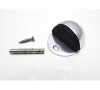 Door Stop Oval Holder Doorstop Stop Bright Aluminium 50MM Long