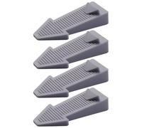 Door Stop, Pack of 4 Arrow Shape Door Stopper Floor, Height Adjustable, Scratch-Resistant, Non-Slip Door Wedge, Rubber, Non-Toxic, No Unpleasant Odour Door Buffers, Protection for Balcony Door
