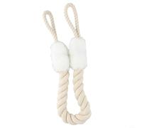 Door Stop Rope for Baby & Pet Safety - Anti-Collision Finger Pinch Guard with Soft Cotton Polyester Material, 60cm Long - Brown(Brown)