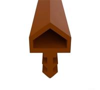 Door Stop Rubber Seal Strip 5m Length 10mm Width for Room Door Frame for Window Home Office Draft and Soundproof (Brown)