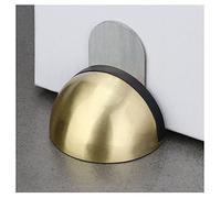 Door Stop Stopper Holder Magnetic Semi-Circular Rubber Stainless Steel Adhesive Invisible