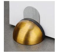 Door Stop Stopper Holder Magnetic Semi-Circular Rubber Stainless Steel Adhesive Invisible