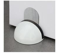 Door Stop Stopper Holder Magnetic Semi-Circular Rubber Stainless Steel Adhesive Invisible