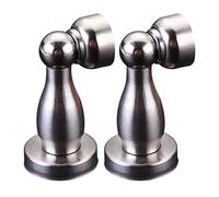 Door Stop Stopper Holder Metal Magnetic Spring Silent Floor Bedroom Wall Bumper,2PCS