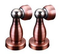 Door Stop Stopper Holder Metal Magnetic Spring Silent Floor Bedroom Wall Bumper,2PCS