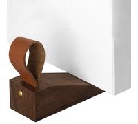 Door Stop Stopper Holder Wedge Garage Tilt Fixed with Leather Lanyard,Home Non-Slip Sturdy,Remains Open