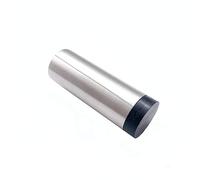Door Stop Wall or Skirting Mounted Chunky Pattern Satin Stainless Steel 85mm Projection (1)