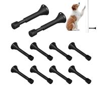 Door Stop Wall Protector-10 Pack Spring Door Stopper Set, Low Mount Bumper Guard for Bottom Security Hinges, Floor Wedge for Home, Office, Dorm, Bedroom, Gate