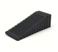 Door Stopper 1/6PCS Rubber Door Stops Reusable Wedge Shock Absorbent Blocks Furniture Anti-Slip Fixed Pads Home Office Wall Protector Tools(Black,2PCS)