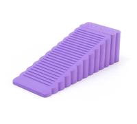 Door Stopper 1/6PCS Rubber Door Stops Reusable Wedge Shock Absorbent Blocks Furniture Anti-Slip Fixed Pads Home Office Wall Protector Tools(Purple,1PC)
