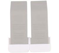 Door Stopper 2 Pack Set Premium Heavy Duty Door Stop Rubber Wedge with Decorative Storage Holder-Perfect Doorstop for Draft Stopping&More The Original (Gray)