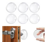 Door Stopper, 6PCS Home Wall & Door Handle Stopper, Door Handle Impact Protection Wall Protector Self Adhesive Suitable for Walls, Fridge, Cabinets (1.57inch)