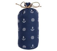 Door Stopper Blue Fabric Nautical Style Sand Bag Bumper Free Standing Floor