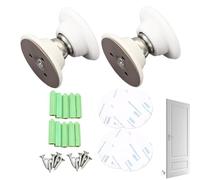 Door Stopper Door - 2 Pieces Magnetic Door Stop, Black Dor Plug Wall Mounted Floor Mounted | Stainless Steel Magnetic Doorra Stopor Ideal for Home, Office