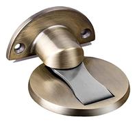 Door Stopper Doorstops Stainless Steel Magnetic Door Stop Catch Holder,Floor Mount Magnet Door Stopper Wall Prop Hold Open Doorstop,Only Works for The Door Gap Between 5-12mm