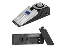 Door Stopper Dual Function Alarm Wedge Door Stop with Adjustable 120dB Alert for Household Entry Security