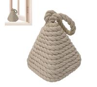 Door Stopper - Floor Door Stop, Natural Wicker Accessory | Nautical Style Reliable Doorstopper ancho, User Friendly Non Slip Door Holder Security Door Stopper for Wood Tile Carpet Floors