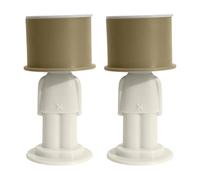 Door Stopper for the Wall - Hotel Door Stops - Set of 2 No Drilling Quiet Self-Adhesive Barrier Child Safe Removable for Bedroom and Household