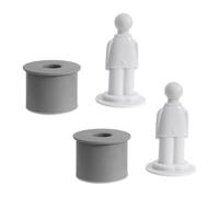 Door Stopper For The Wall | Safety Accessories For Doors - 2X Anti-Bump Without Drilling Silent Self Adhesive Blocking Child-Safe Removable For Bedroom And Bathroom