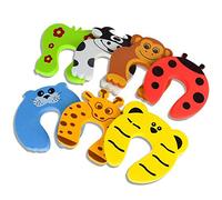 Door Stopper, Laniakea® 7 Pcs Child Safety Animal Cushion Hinge Door Stop Decorative Rubber Cat Finger Protector Pinch Finger Guard Security