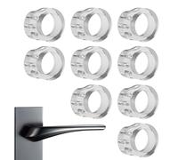 Door Stopper Wall Protector | 9X Transparent Door Handle Stopper for Wall,Silent Rear Blocker Shock Guard Invisible Suction Buffer for Home Bedroom