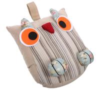 Door Stopper Weighted Sand Door Stop Cute Owl Fabric for Home | Cotton Cloth Build, Stable Freestanding Design, Office and Library Shelf Use, Housewarming Present