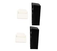 Door stoppers,4 Pcs Anti-Collision to Block The Machine Rubber Stop Wedge Protector Convenient Stops Stopper(Blackx2pcs,12.5X4.1CMx2pcs)