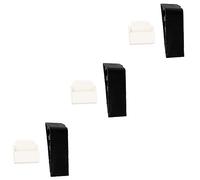 Door stoppers,4 Pcs Anti-Collision to Block The Machine Rubber Stop Wedge Protector Convenient Stops Stopper(Blackx2pcs,12.5X4.1CMx3pcs)