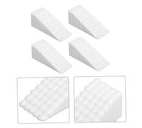 Door stoppers,4pcs Silicone Stop White Tools for Wood Wedge Rubber Bung Patio Silica Gel Stopper Stops(White,10x4cmx2pcs)
