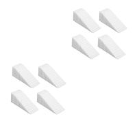 Door stoppers,4pcs Silicone Stop White Tools for Wood Wedge Rubber Bung Patio Silica Gel Stopper Stops(Whitex2pcs,10x4cmx2pcs)