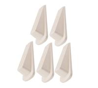 Door stoppers 5pcs Door Stop Tools for Decorating White Silicone Stopper Wedge for Floor Stoppers Buffer