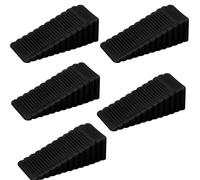 Door Stoppers for Floor, 5 Pack Reusable Rubber Door Stop, Flexible and Non-Scratching Doors Holder Wedge Smart Stackable Slip-Resistant Design