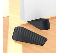 Door Stoppers, Premium Door Stoppers for Bottom of Door Gaps, Sturdy and Stackable Doorstop Great for Home Office, Rubber Door Stopper Wedge for Tile, Wooden Floor, Carpet Heavy Duty Door (2 Pack)