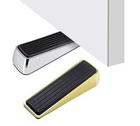 Door Stoppers Rubber Stop Stopper Wedge Stops Holder Doorstop Floor Wall Security Protector, 2 Pack Kirsite