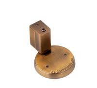 Door stoppers Windproof Door Stopper, Mechanical PushLock Design No Drill Installation Heavy Duty Door Catch for Wall Protector wall Mounted(Silver)